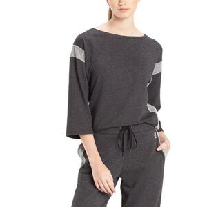 Natori Active Josie French Terry 3/4 Sleeve Sweatshirt